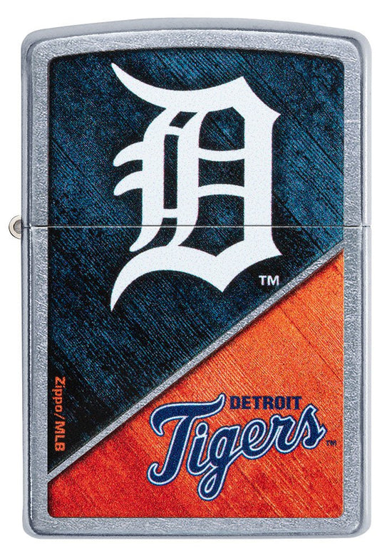Zippo Lighter - MLB Detroit Tigers Street Chrome
