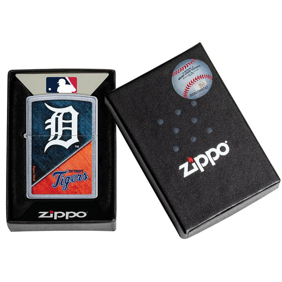 Zippo Lighter - MLB Detroit Tigers Street Chrome
