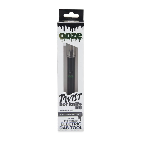 Ooze Twist Hot Knife And Battery 320 MAh - Electric Dab Tool Kit - Black
