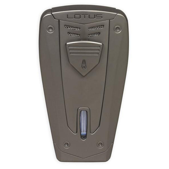 Lotus Lighter Fusion L67 Triple Jet Lighter w/ Cigar Punch - Matte Gunmetal