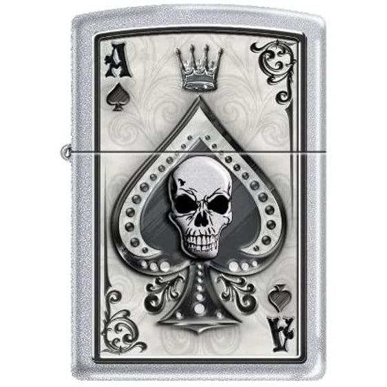Zippo Lighter - Ace Skull Card