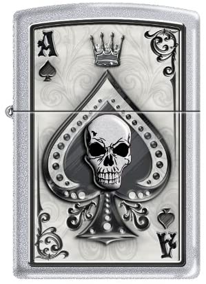 Zippo Lighter - Ace Skull Card