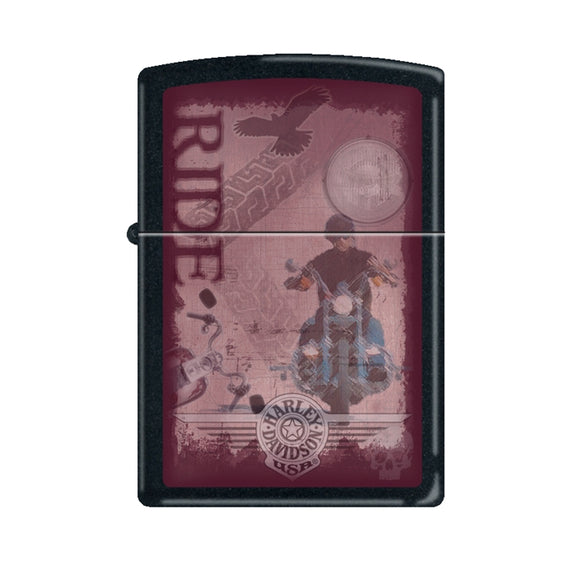 Zippo Lighter - Harley Davidson Bike "Ride"