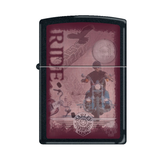 Zippo Lighter - Harley Davidson Bike "Ride"