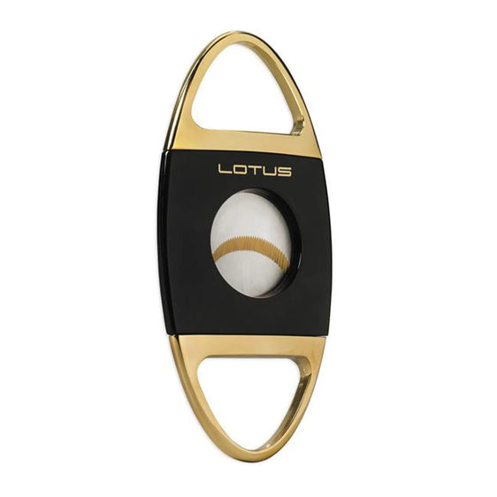 Lotus Jaws Serrated Cigar Cutter Black & Gold