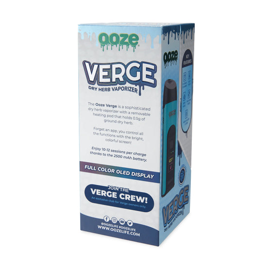 Ooze Verge - 2500 mAh Dry Herb Vaporizer - Arctic Blue
