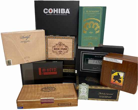 10 Premium Empty Cigar Boxes