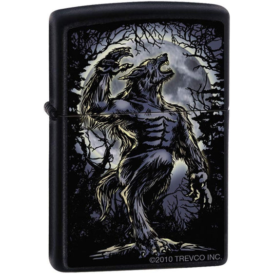 Zippo Lighter - Wolf Howling at the Moon