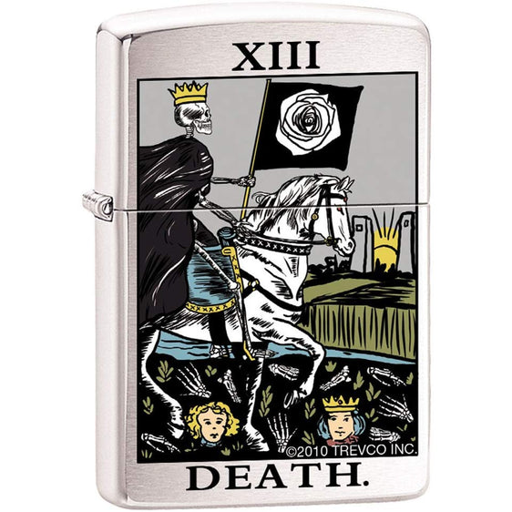 Zippo Lighter - Tarot Deck Card Thirteen Psychic Mystic