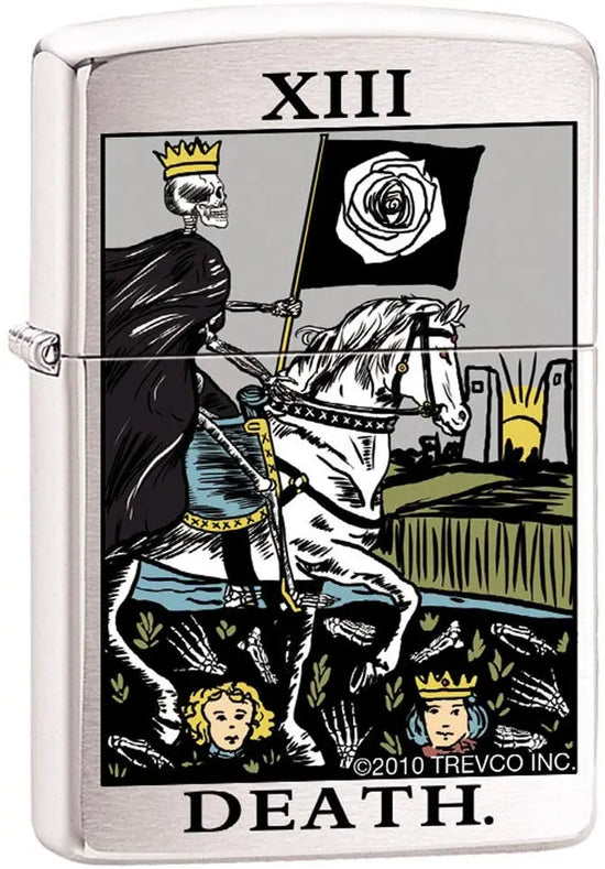 Zippo Lighter - Tarot Deck Card Thirteen Psychic Mystic