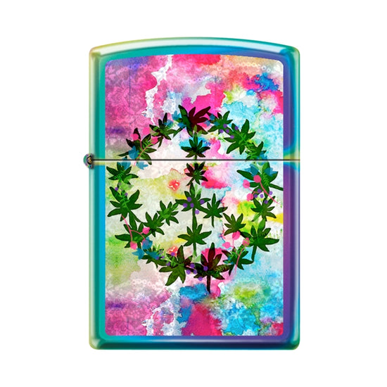 Zippo Lighter - Peace Pot Leaf