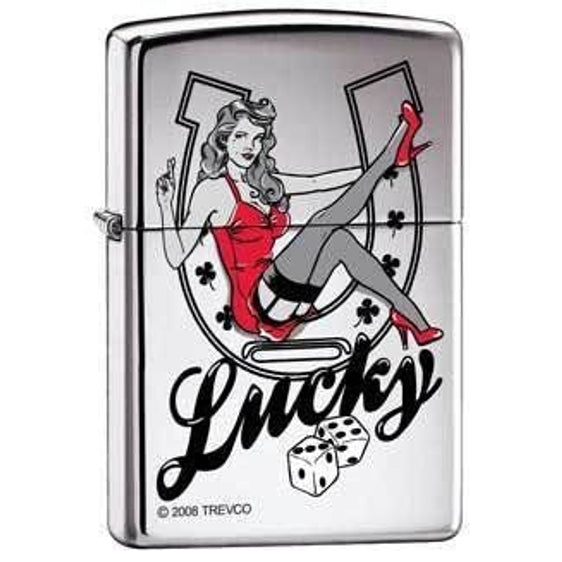 Zippo Lighter - Lucky Pinup