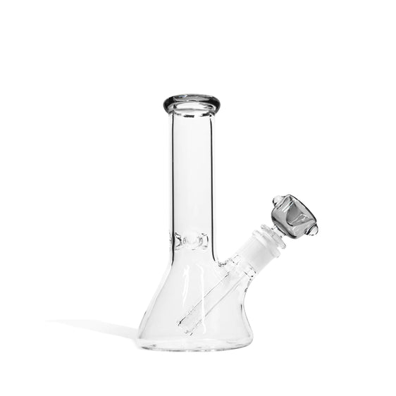 Straight Beaker Water Pipe with Ice Pinch - Smokey Gray