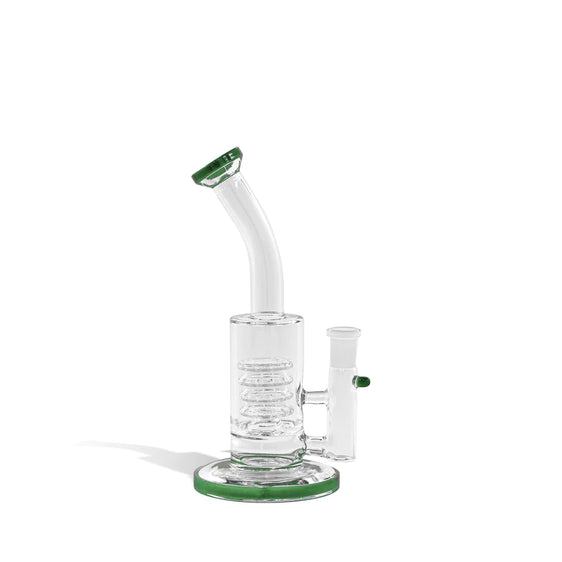 Water Pipe Bong with 14mm Funnel Bowl - 8 Inch - Green