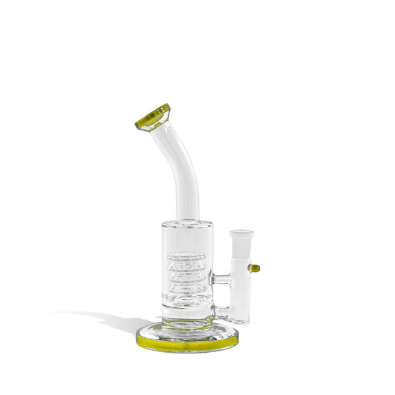 Water Pipe Bong with 14mm Funnel Bowl - 8 Inch - Yellow