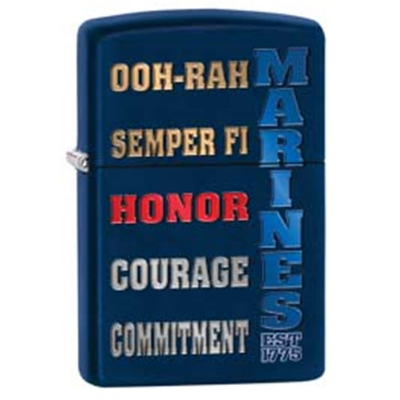 Zippo Lighter - US Marines Slogans