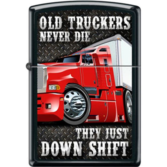 Zippo Lighter - Old Truckers Never Die