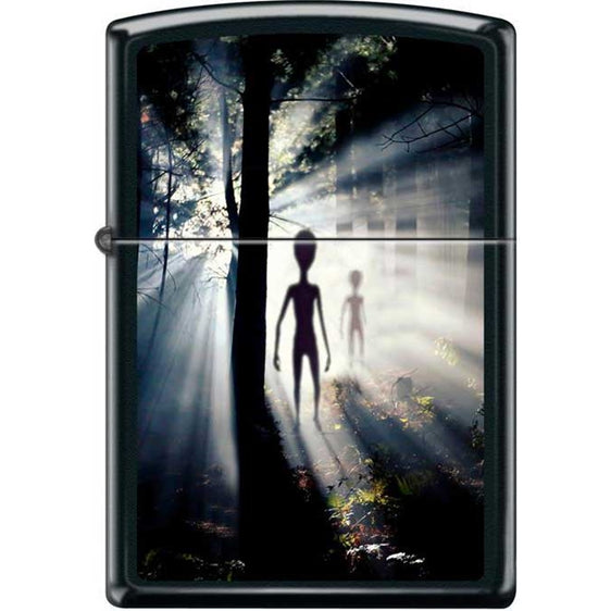 Zippo Lighter - Alien in the Woods