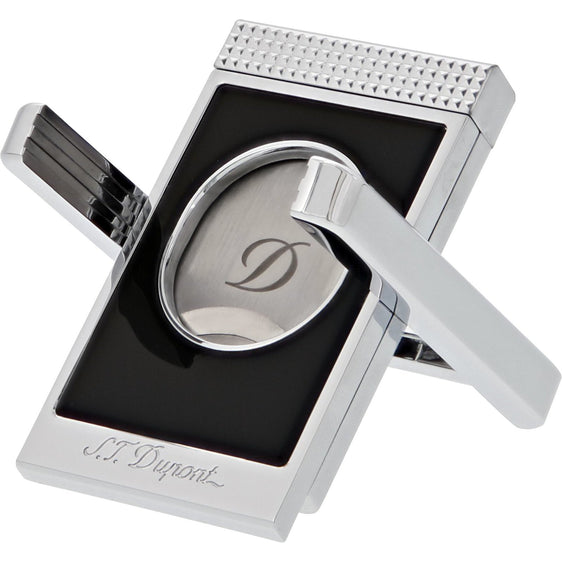 S.T. Dupont Cigar Cutter Stand - Black & Chrome