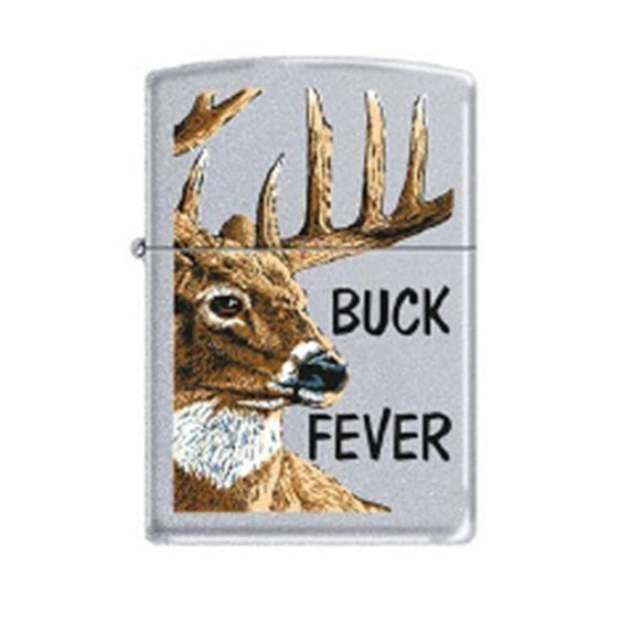 Zippo Lighter - Buck Fever Satin Chrome