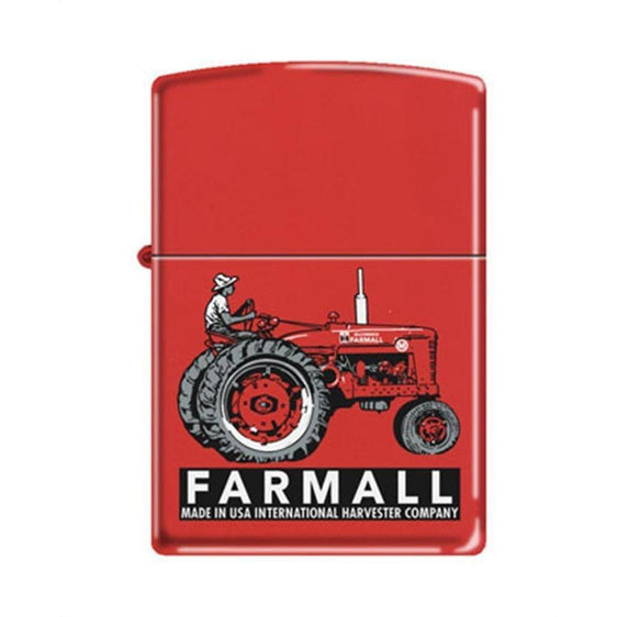 Zippo Lighter - Farmall Super M Red Matte