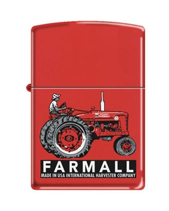 Zippo Lighter - Farmall Super M Red Matte
