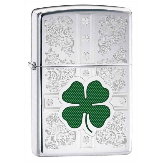 Zippo Lighter - Dazzling Clovers