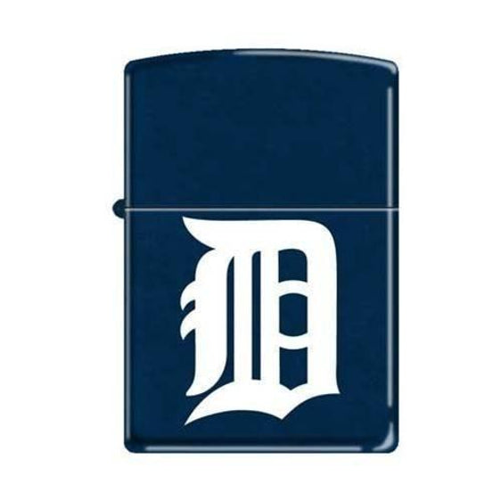 Zippo Lighter - Detroit D Blue Matte - Lighter USA