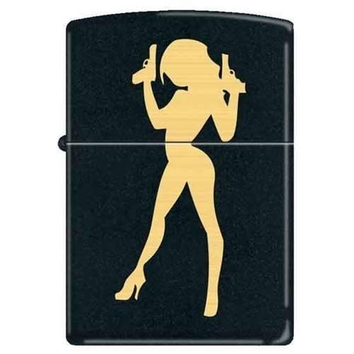 Zippo Lighter - Big Guns Black Matte