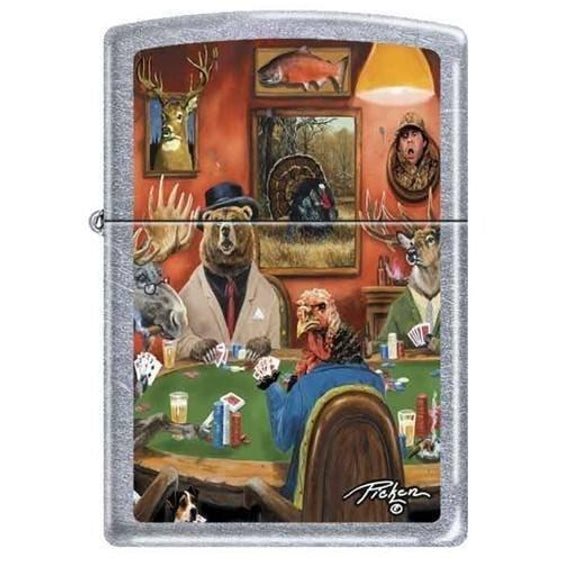 Zippo Lighter - Big game Poker Street Chrome