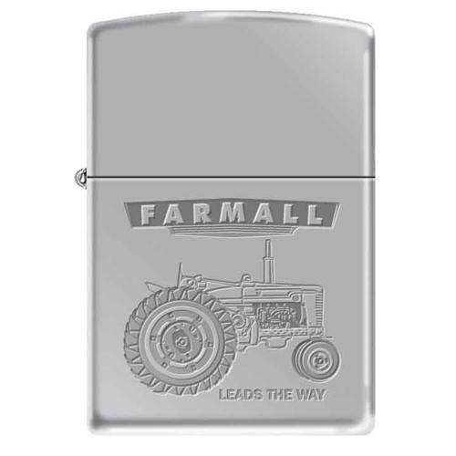 Zippo Lighter - Farmall - Leads The Way High Polish Chrome