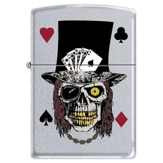 Zippo Lighter - Skull with Top Hat