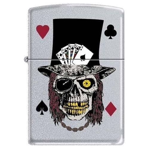 Zippo Lighter - Skull with Top Hat