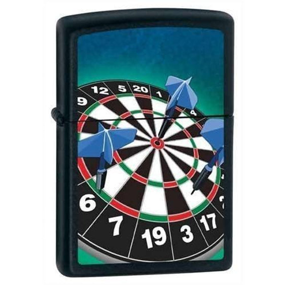 Zippo Lighter - Dartboard Black Matte