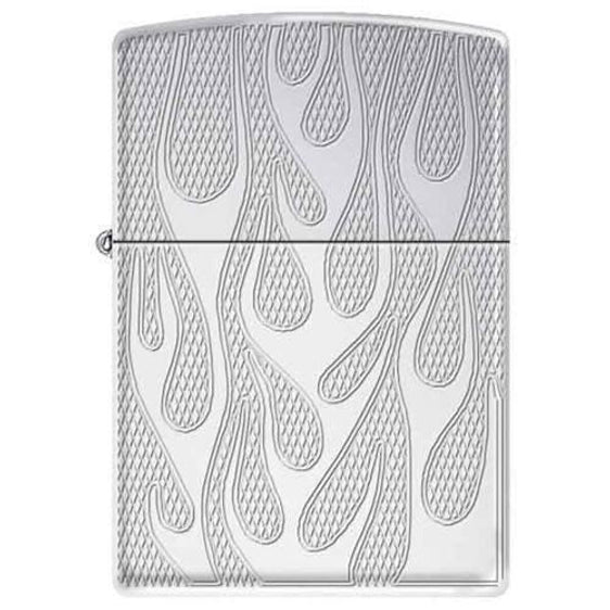 Zippo Lighter - Deep Carved Flames Heavy Walled Armor