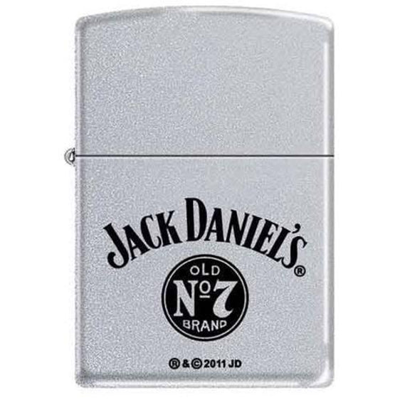 Zippo Lighter - Jack Daniel's Old No 7 Satin Chrome