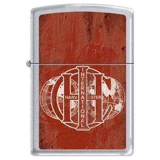 Zippo Lighter - International Harvester Satin Chrome