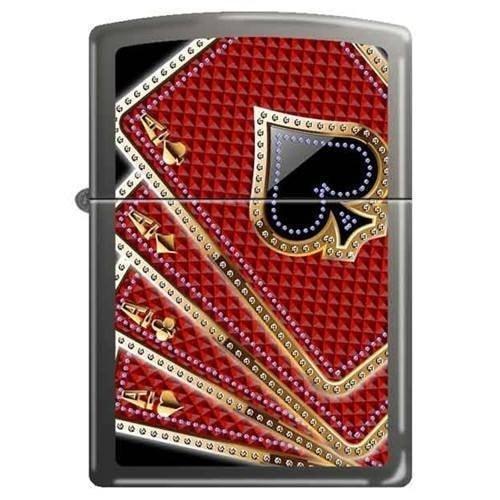 Zippo Lighter - Ace of Spades Card Suits