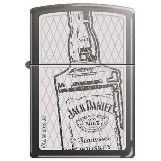 Zippo Lighter - Jack Daniel's Bottle Black Ice