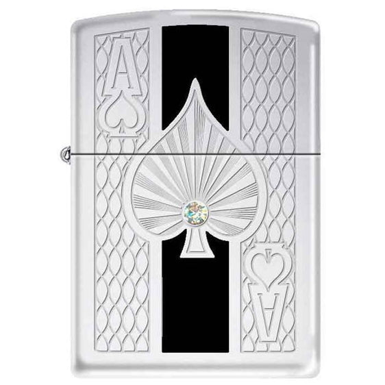 Zippo Lighter - Deep Pockets Heavy Walled Armor w/ Swarovski Crystal