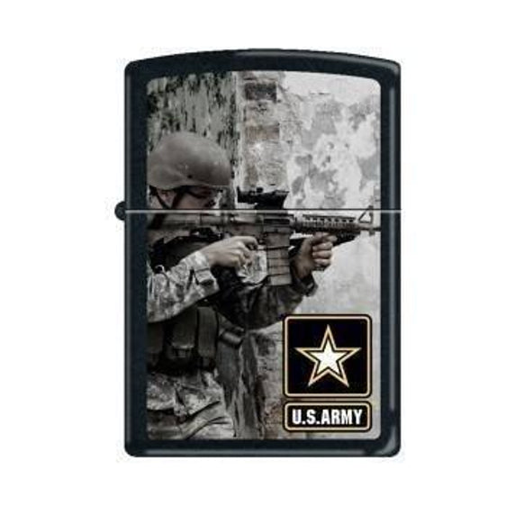 Zippo Lighter - Army Soldier Black Matte