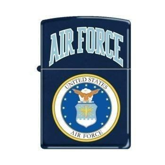 Zippo Lighter - Air Force Logo Navy Matte