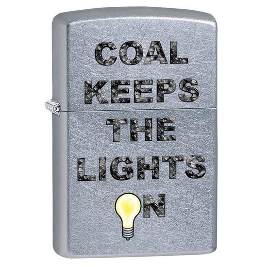 Zippo Lighter - Coal Keeps The Lights On Street Chrome