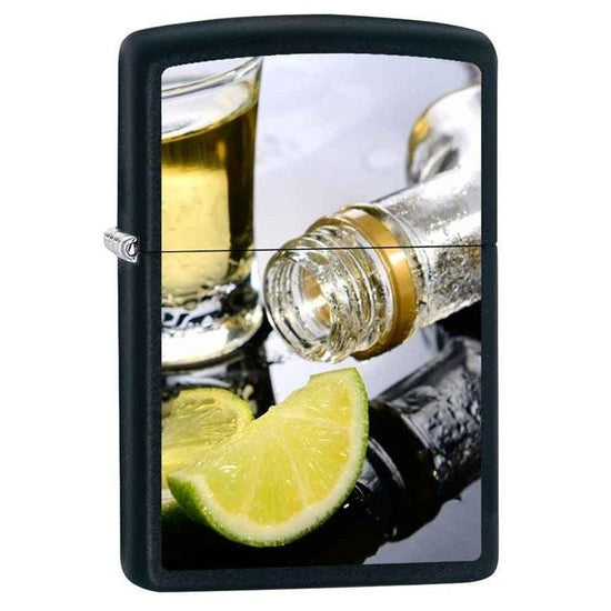 Zippo Lighter - Twist of Lime Black Matte