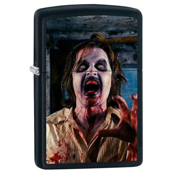 Zippo Lighter - Zombie Screaming Black Matte