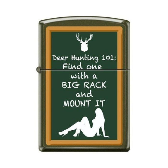 Zippo Lighter - Hunting 101 Green Matte