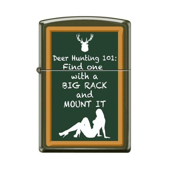 Zippo Lighter - Hunting 101 Green Matte