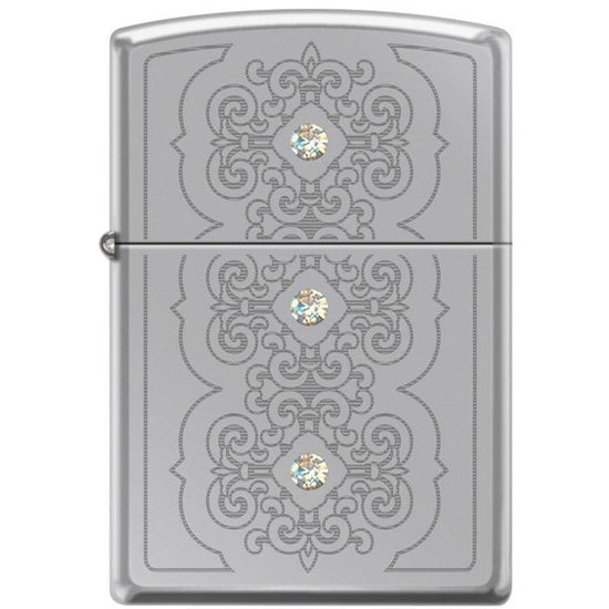 Zippo Lighter - Rotary 3 Stone Hi Polished Chrome