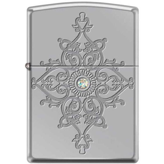 Zippo Lighter - Deep Carved Armor High Polished Chrome
