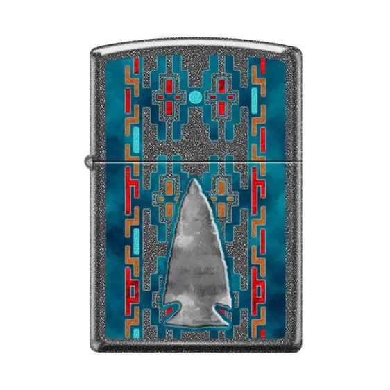 Zippo Lighter - Indian Pattern Arrow Head Ironstone